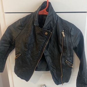 Girls faux leather jacket